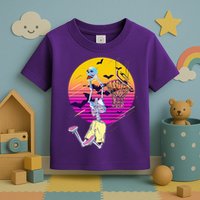 Funny Halloween Skeleton Basketball Player Dunking Skull Toddler T-Shirt