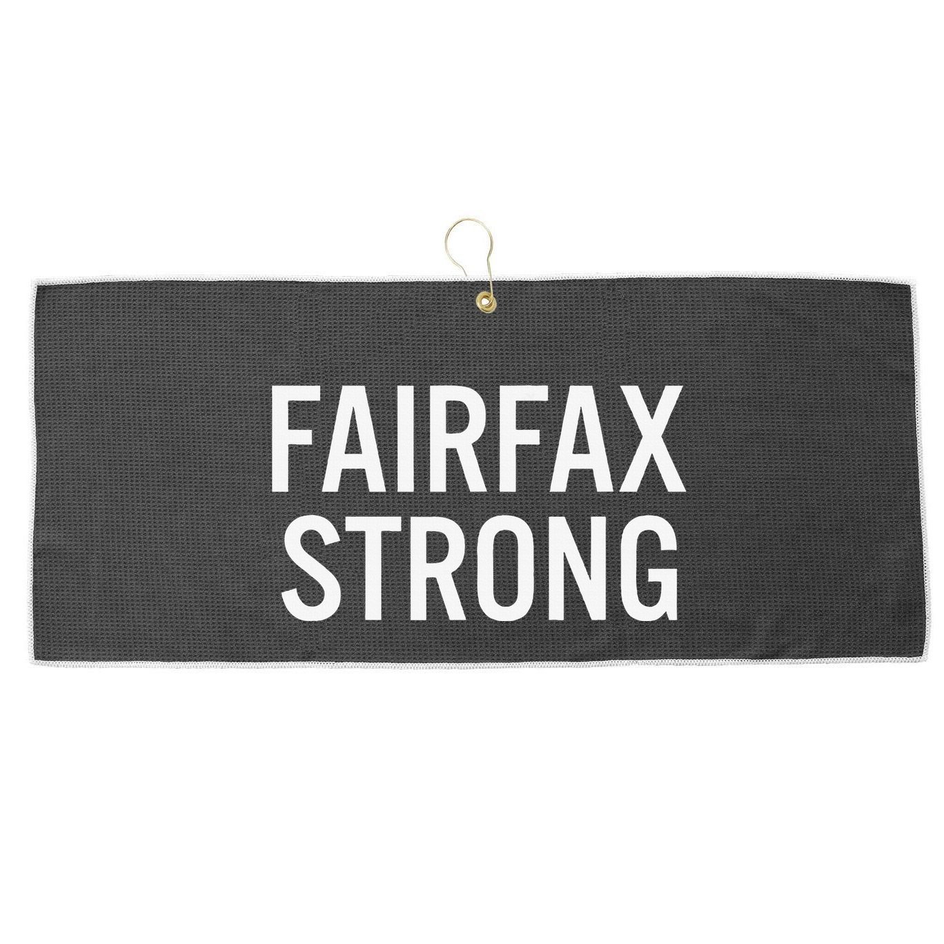 Fairfax High School Strong Large Microfiber Waffle Golf Towel