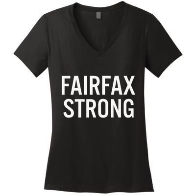 Fairfax High School Strong Women's V-Neck T-Shirt