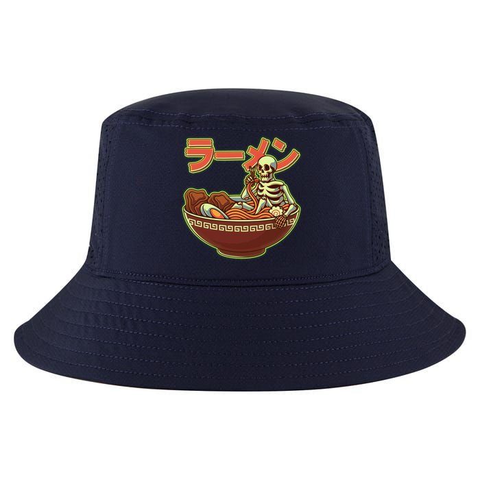 Funny Halloween Skeleton Japanese Ramen Bowl Cool Comfort Performance Bucket Hat