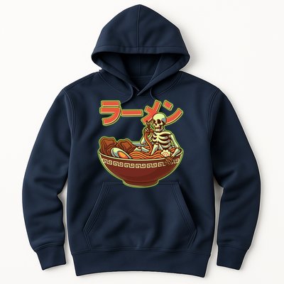 Funny Halloween Skeleton Japanese Ramen Bowl Hoodie