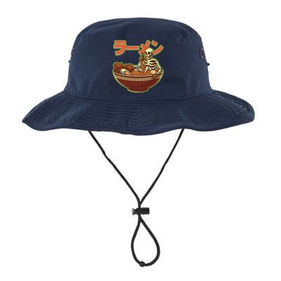 Funny Halloween Skeleton Japanese Ramen Bowl Bucket Hat