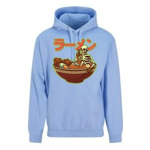 Funny Halloween Skeleton Japanese Ramen Bowl Unisex Surf Hoodie