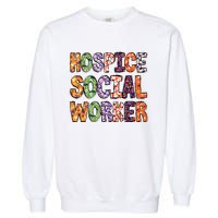 Funny Hospice Social Worker Halloween Costumes For Woman Garment-Dyed Sweatshirt