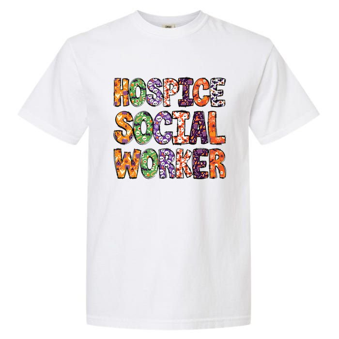 Funny Hospice Social Worker Halloween Costumes For Woman Garment-Dyed Heavyweight T-Shirt