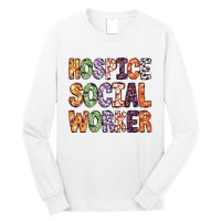 Funny Hospice Social Worker Halloween Costumes For Woman Long Sleeve Shirt