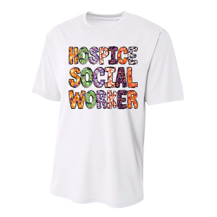 Funny Hospice Social Worker Halloween Costumes For Woman Performance Sprint T-Shirt