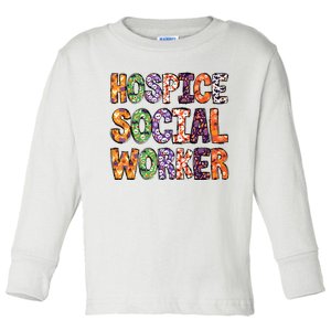 Funny Hospice Social Worker Halloween Costumes For Woman Toddler Long Sleeve Shirt