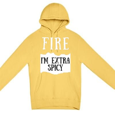 Fire Hot Sauce Packet Group Costume Premium Pullover Hoodie