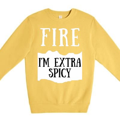 Fire Hot Sauce Packet Group Costume Premium Crewneck Sweatshirt