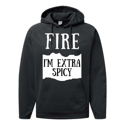 Fire Hot Sauce Packet Group Costume Performance Fleece Hoodie