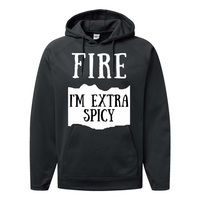 Fire Hot Sauce Packet Group Costume Performance Fleece Hoodie