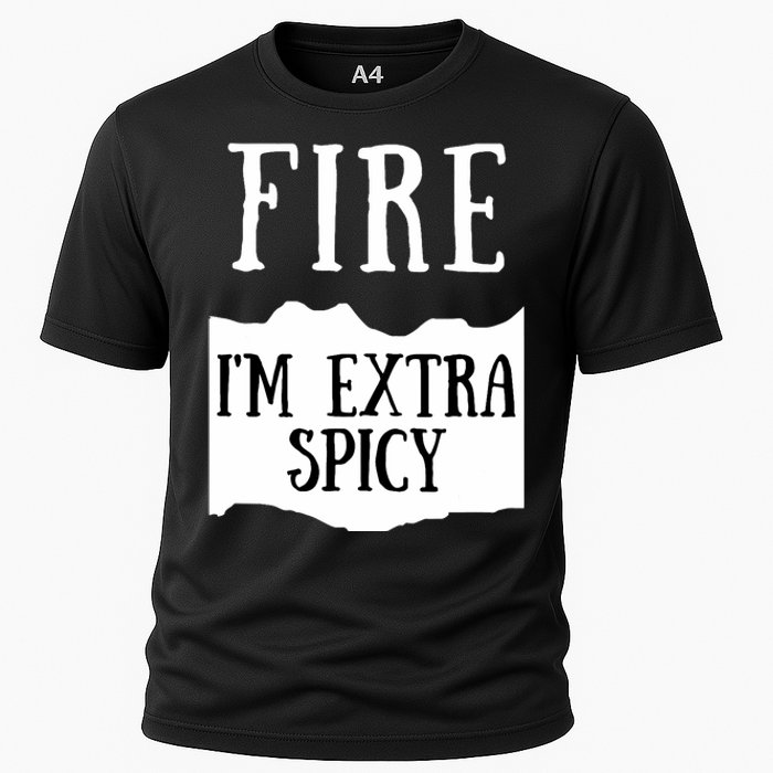 Fire Hot Sauce Packet Group Costume Cooling Performance Crew T-Shirt