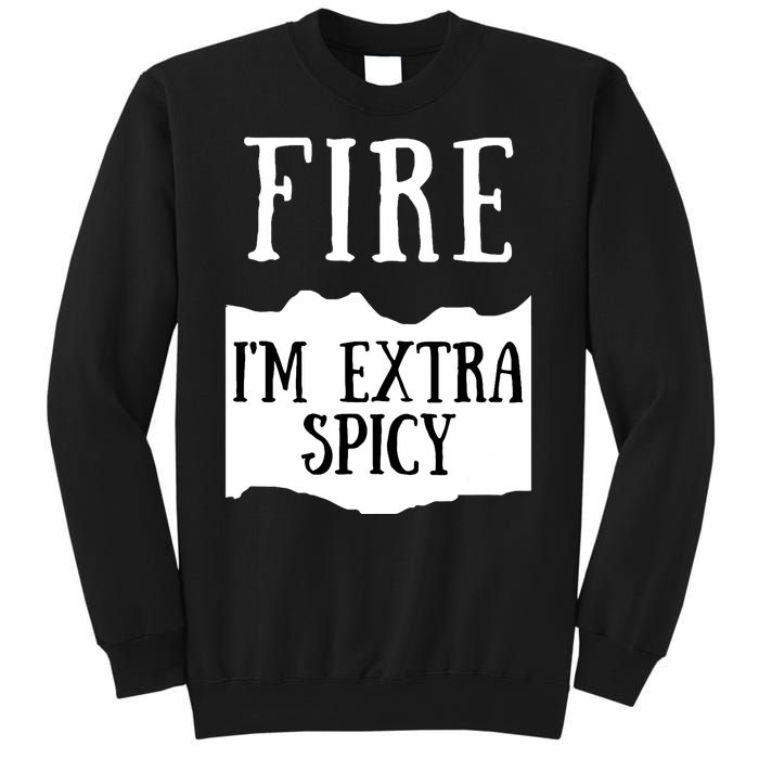 Fire Hot Sauce Packet Group Costume Sweatshirt