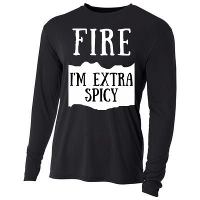 Fire Hot Sauce Packet Group Costume Cooling Performance Long Sleeve Crew