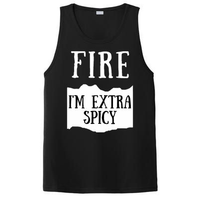 Fire Hot Sauce Packet Group Costume PosiCharge Competitor Tank