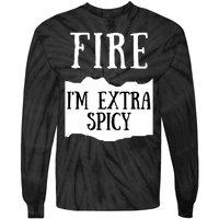 Fire Hot Sauce Packet Group Costume Tie-Dye Long Sleeve Shirt