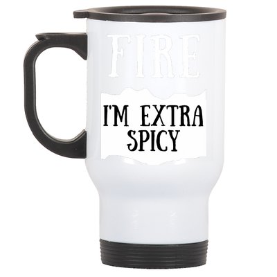 Fire Hot Sauce Packet Group Costume Stainless Steel Travel Mug