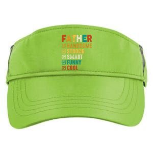 Father Handsome Strong Smart Funny Cool Dad Adult Drive Performance Visor