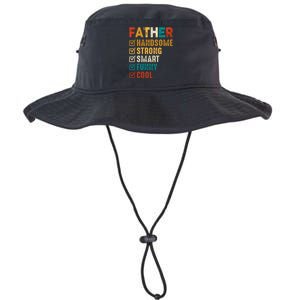 Father Handsome Strong Smart Funny Cool Dad Legacy Cool Fit Booney Bucket Hat