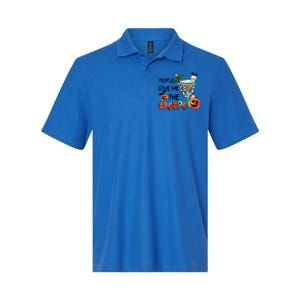 Funny Halloween Skeleton Hand Fall People Give Me The Creeps Halloween Gift Softstyle Adult Sport Polo