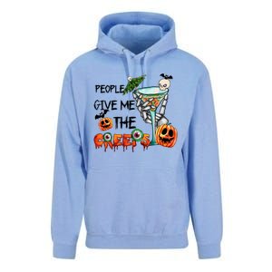 Funny Halloween Skeleton Hand Fall People Give Me The Creeps Halloween Gift Unisex Surf Hoodie