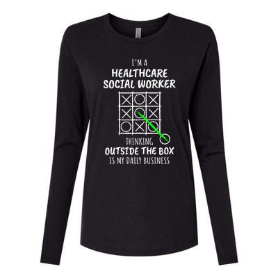 Funny Healthcare Social Worker Gift Womens Cotton Relaxed Long Sleeve T-Shirt