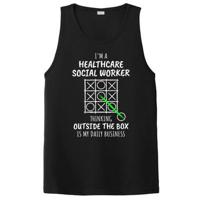 Funny Healthcare Social Worker Gift PosiCharge Competitor Tank