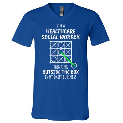 Funny Healthcare Social Worker Gift V-Neck T-Shirt