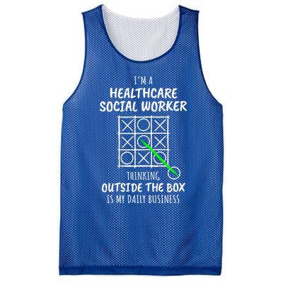 Funny Healthcare Social Worker Gift Mesh Reversible Basketball Jersey Tank