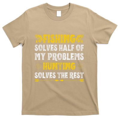 Fishing & Hunting Solve My Problems Funny Hobby T-Shirt
