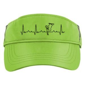 Funny Heartbeat Skiing Extreme Freestyle Great Gift Adult Drive Performance Visor