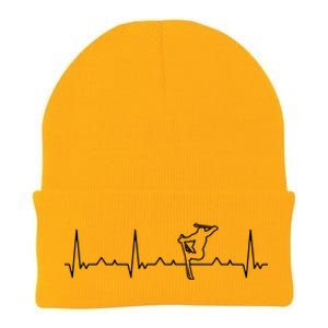 Funny Heartbeat Skiing Extreme Freestyle Great Gift Knit Cap Winter Beanie