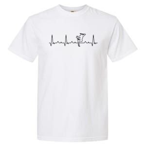 Funny Heartbeat Skiing Extreme Freestyle Great Gift Garment-Dyed Heavyweight T-Shirt