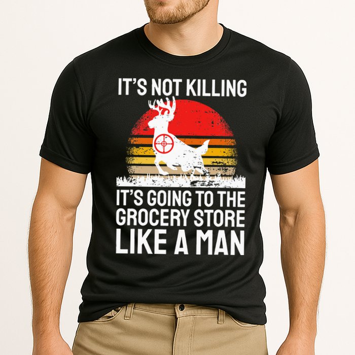 Funny Hunting Saying Deer Hunter I Grocery Store Cooling Performance Crew T-Shirt