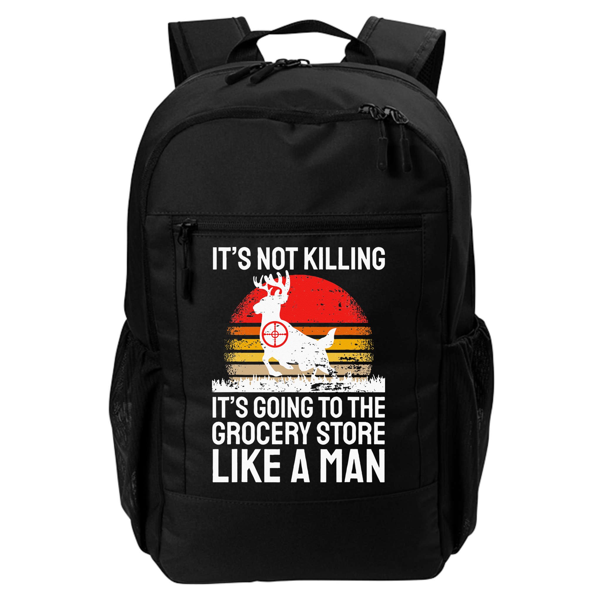 Funny Hunting Saying Deer Hunter I Grocery Store Backpack