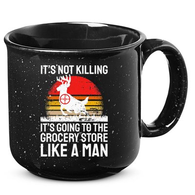 Funny Hunting Saying Deer Hunter I Grocery Store 15oz Campfire Ceramic Mug