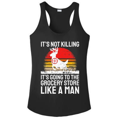 Funny Hunting Saying Deer Hunter I Grocery Store Ladies PosiCharge Competitor Racerback Tank