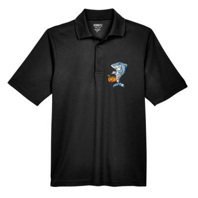 Funny Halloween Shark Costume for the Whole Family Men's Origin Performance Pique Polo