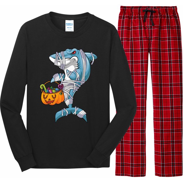 Funny Halloween Shark Costume for the Whole Family Long Sleeve Pajama Set