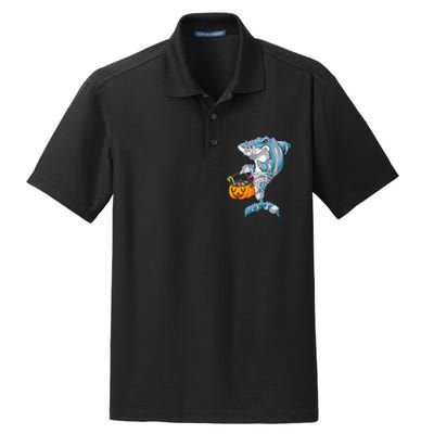 Funny Halloween Shark Costume for the Whole Family Dry Zone Grid Polo