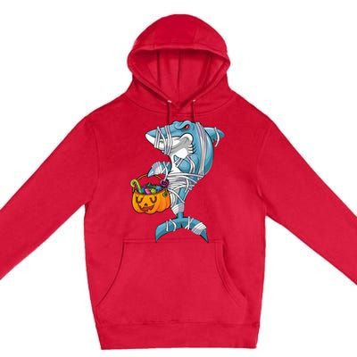 Funny Halloween Shark Costume for the Whole Family Premium Pullover Hoodie