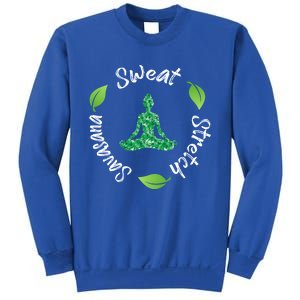 Funny Hippie Sweat Stretch Savasana Repeat Yoga Quote Meaningful Gift Sweatshirt