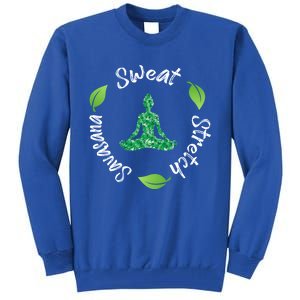 Funny Hippie Sweat Stretch Savasana Repeat Yoga Quote Meaningful Gift Tall Sweatshirt