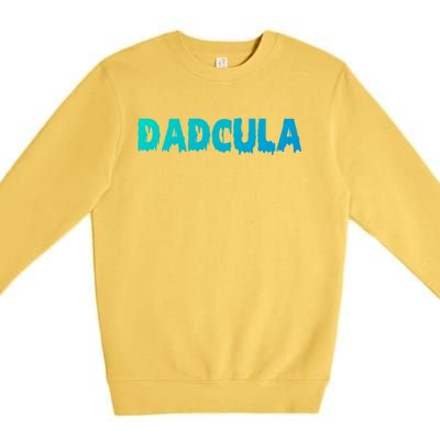 Funny Halloween Spooky Dadcula Trick Or Treat Gift Premium Crewneck Sweatshirt