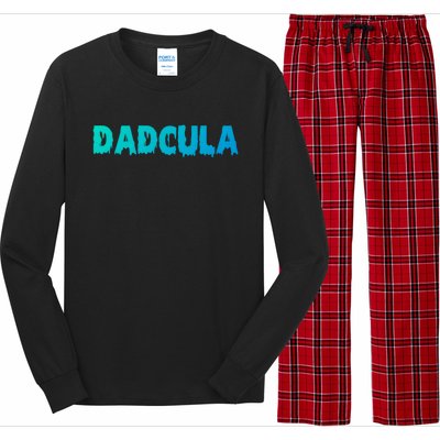 Funny Halloween Spooky Dadcula Trick Or Treat Gift Long Sleeve Pajama Set