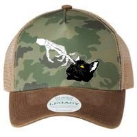 Funny Halloween Skeleton Boop Kitten Cat Nose Legacy Tie Dye Trucker Hat