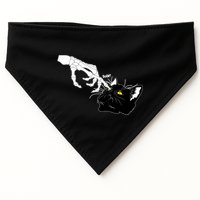 Funny Halloween Skeleton Boop Kitten Cat Nose USA-Made Doggie Bandana