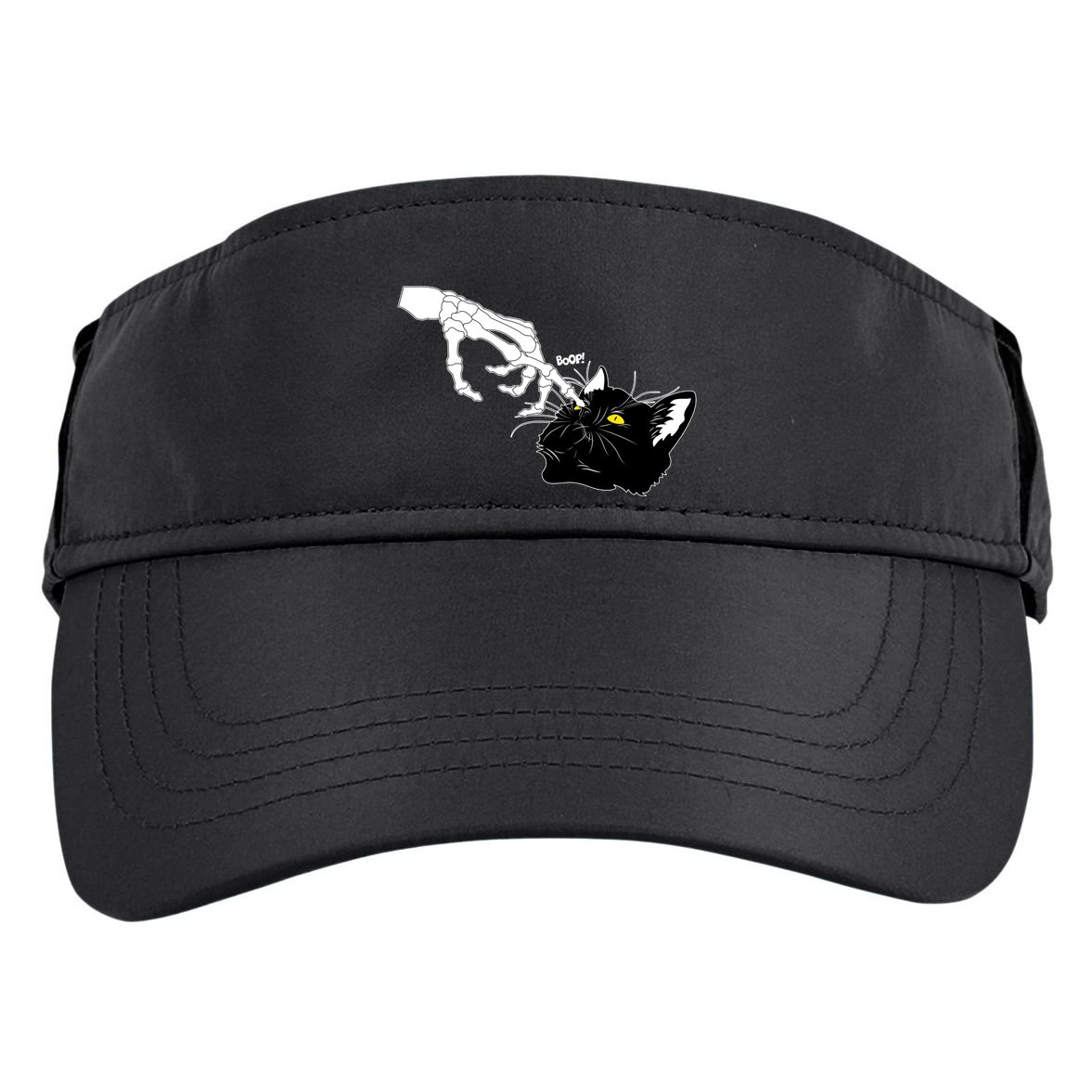 Funny Halloween Skeleton Boop Kitten Cat Nose Adult Drive Performance Visor