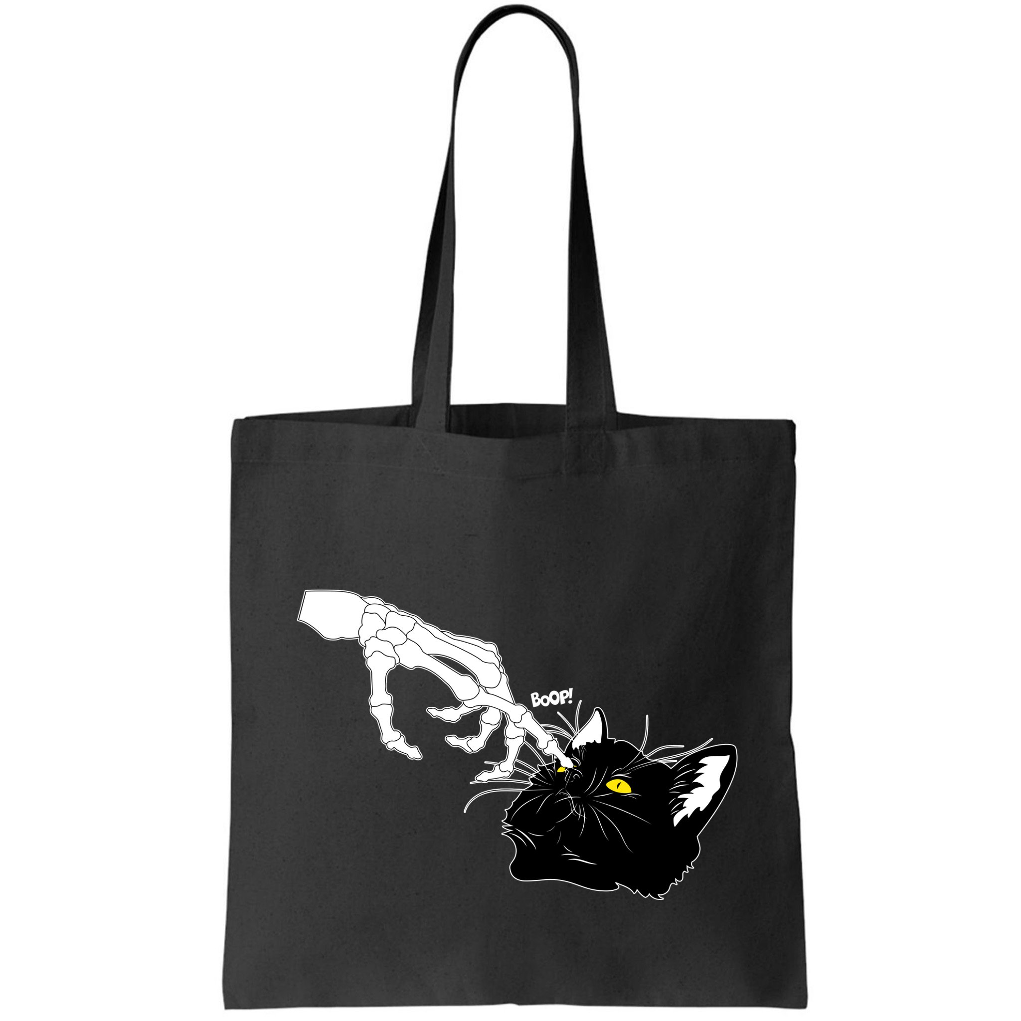 Funny Halloween Skeleton Boop Kitten Cat Nose Bag
